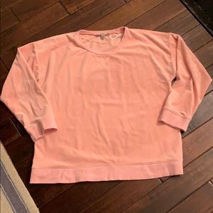 Spense Sport Pink Velour Top XL